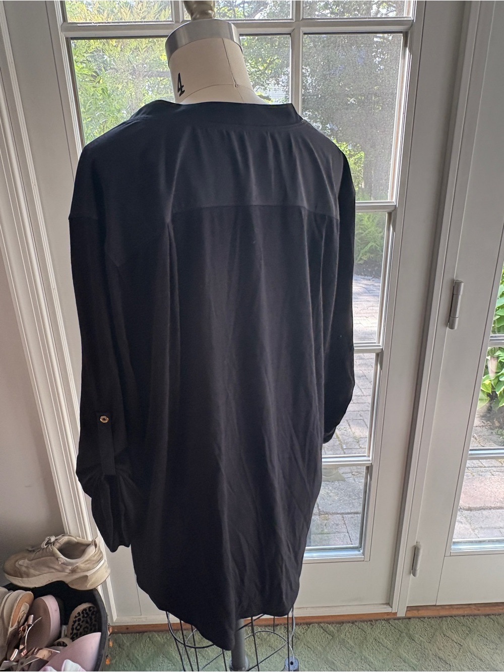 Calvin Klein XL Black Blouse - Picture 4 of 5